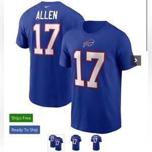 Josh Allen 17 tee shirt - new never worn